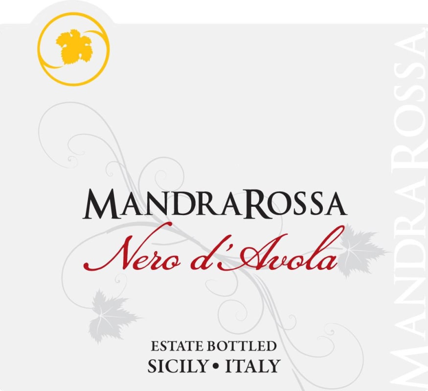 Cantine Settesoli Mandrarossa Nero d'Avola 2012 Front Label