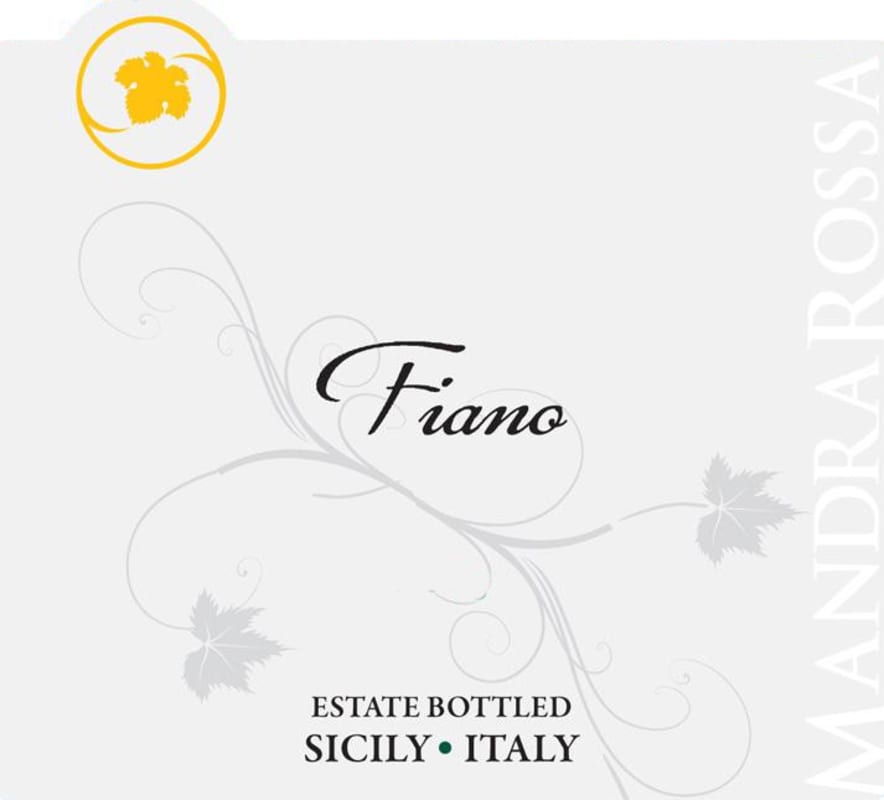 Cantine Settesoli Mandrarossa Fiano 2012 Front Label