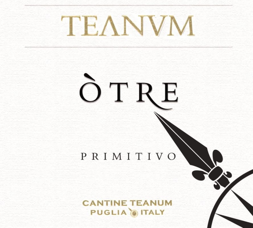 Cantine Teanum Otre Primitivo 2015 Front Label