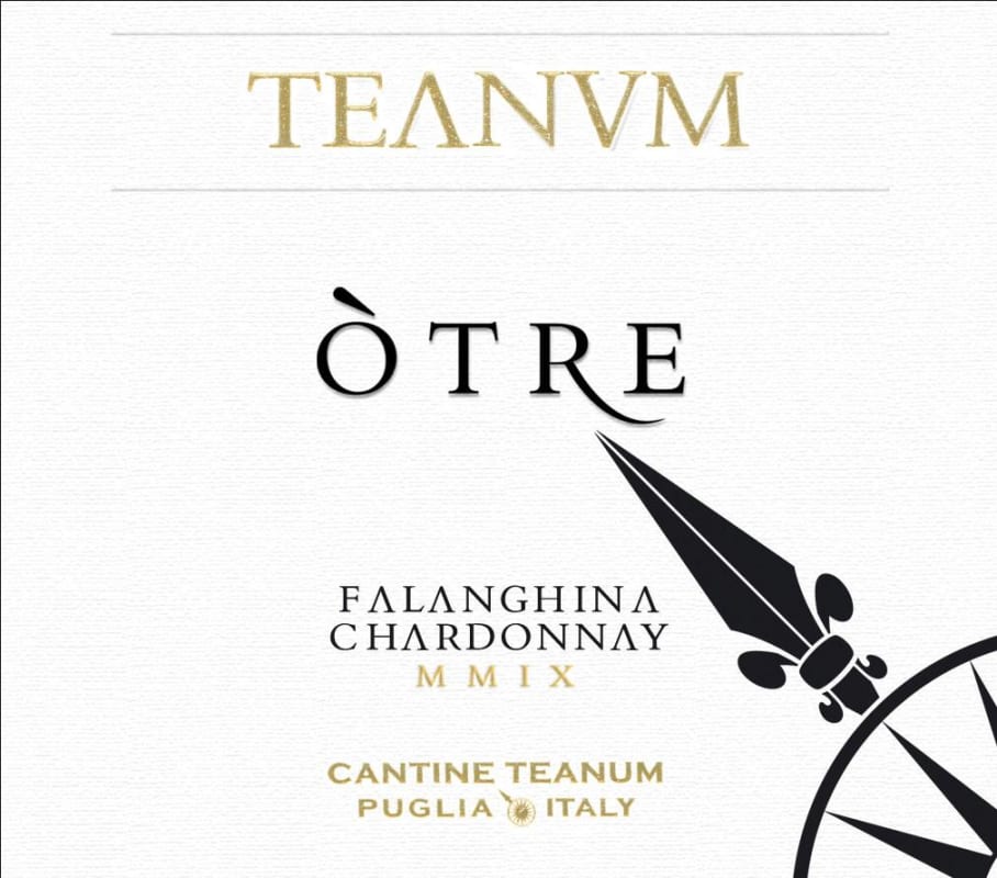 Cantine Teanum Otre Chardonnay Falanghina 2015 Front Label