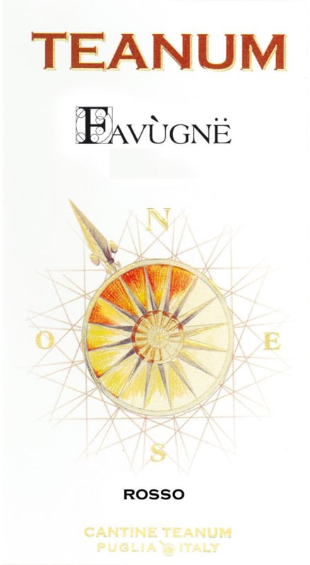 Cantine Teanum Favugne Rosso 2014 Front Label