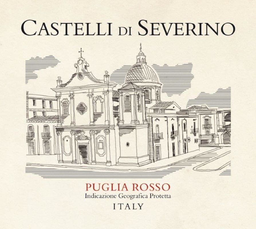 Cantine Teanum Castelli di Severino Rosso 2014 Front Label
