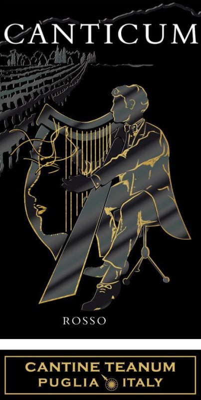 Cantine Teanum Canticum Rosso 2013 Front Label
