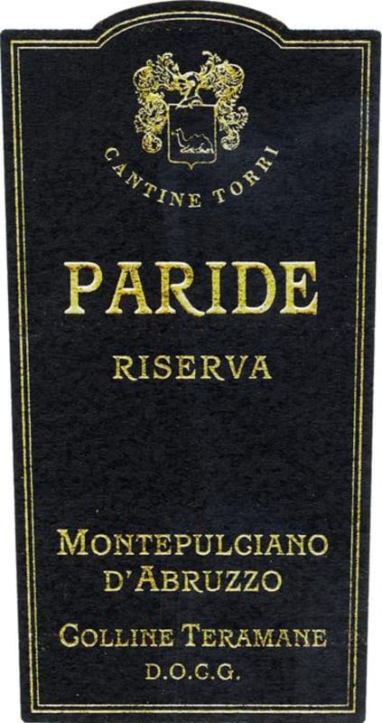 Cantine Torri Montepulciano d'Abruzzo Colline Teramane Paride Riserva 2005 Front Label