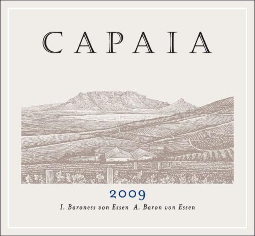 Capaia Wines Merlot Cabernet Sauvignon 2009 Front Label
