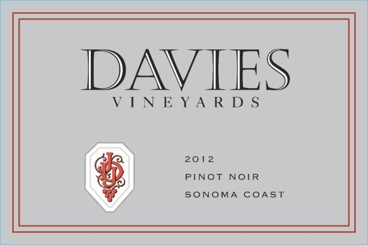 Davies Sonoma Coast Pinot Noir 2012 Front Label