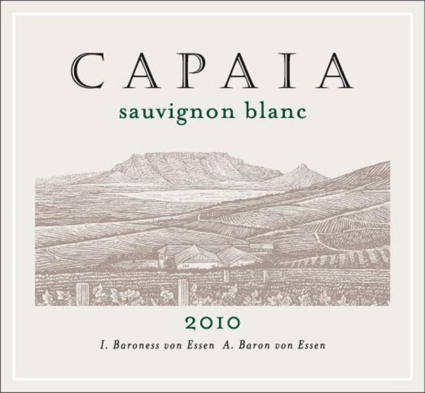 Capaia Wines Sauvignon Blanc 2010 Front Label