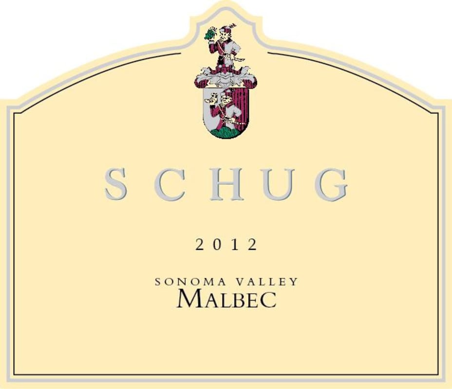 Schug Malbec 2012 Front Label
