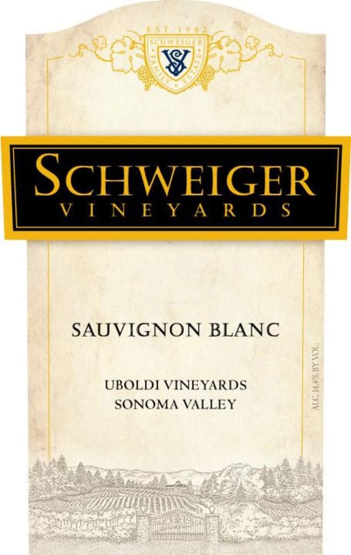 Schweiger Vineyards Uboldi Vineyards Sauvignon Blanc 2009 Front Label
