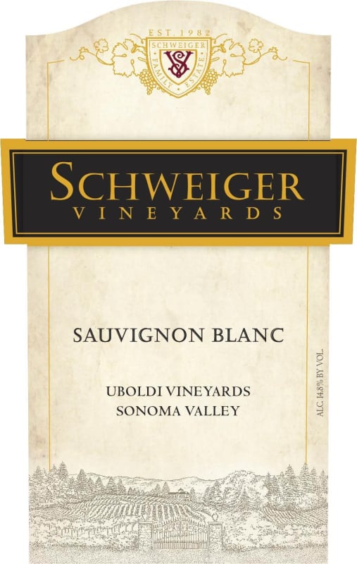 Schweiger Vineyards Uboldi Vineyards Sauvignon Blanc 2014 Front Label