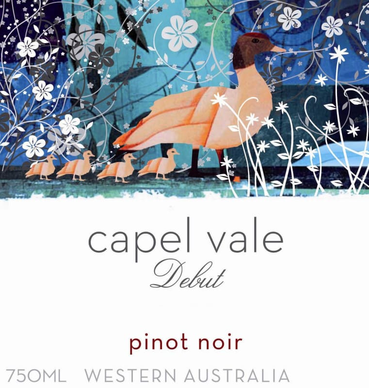 Capel Vale Winery Debut Pinot Noir 2010 Front Label