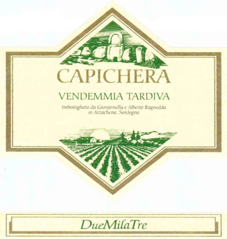 Capichera Capichera Vendemmia Tardiva 2009 Front Label