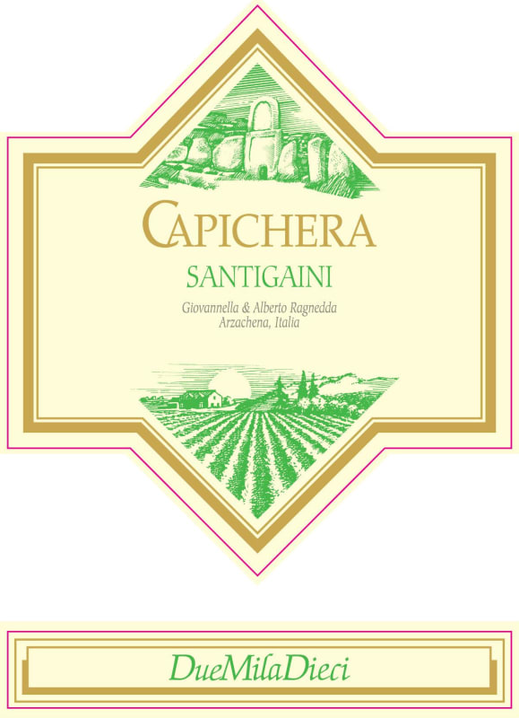 Capichera Capichera Santigaini Vermentino 2010 Front Label