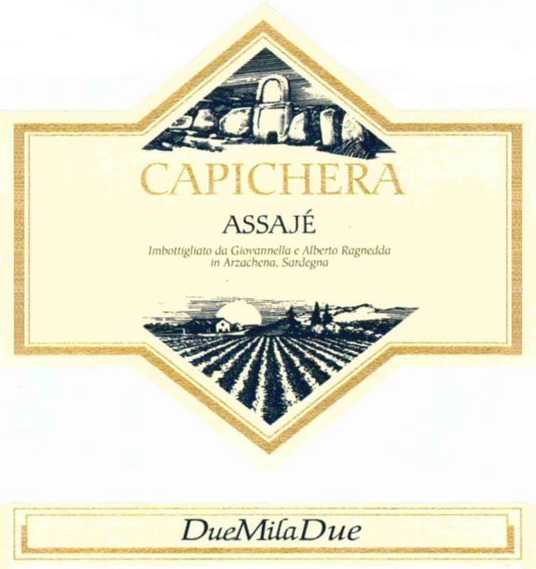 Capichera Isola dei Nuraghi Assaje Carignano 2009 Front Label