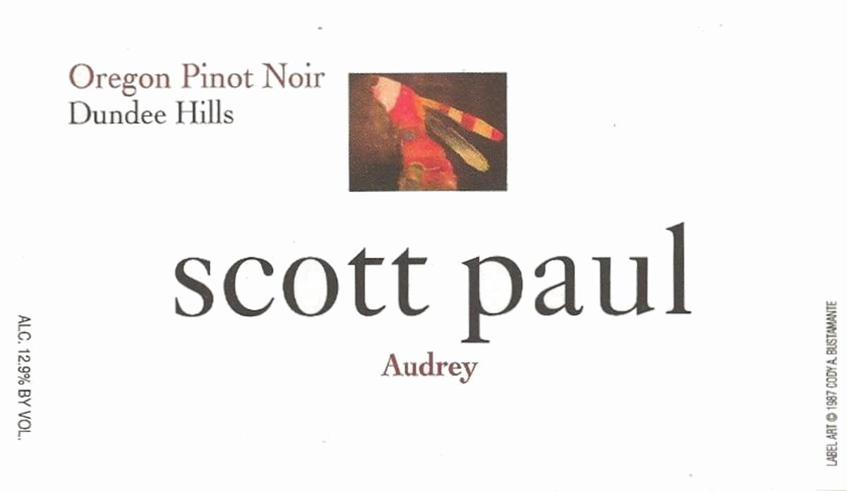 Scott Paul Audrey Pinot Noir 2012 Front Label