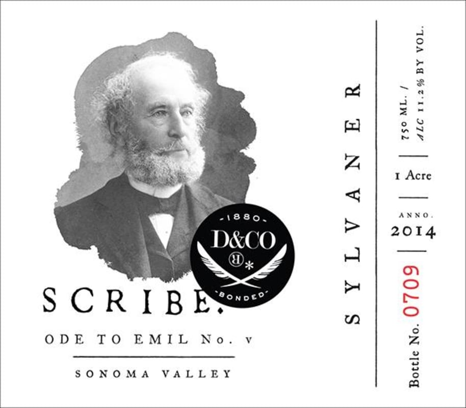 Scribe Sylvaner 2014 Front Label