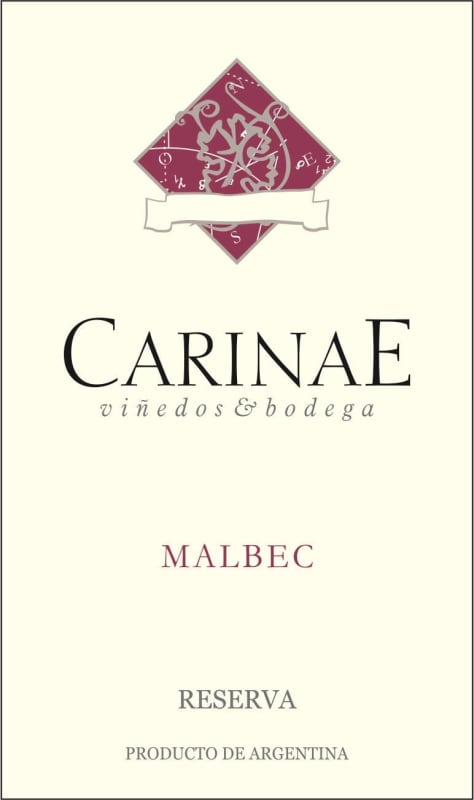 Carinae Vinedos & Bodega Mendoza Reserva Malbec 2011 Front Label