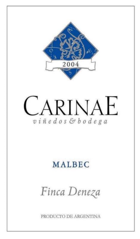 Carinae Vinedos & Bodega Finca Deneza Malbec 2004 Front Label