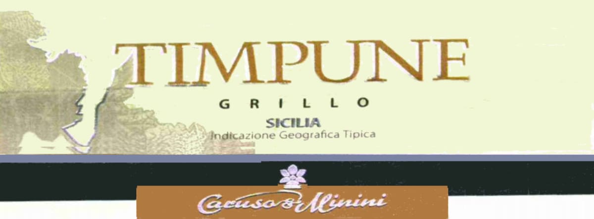 Caruso & Minini Sicilia Timpune Grillo 2013 Front Label