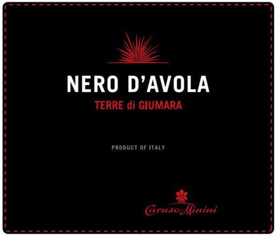 Caruso & Minini Sicilia Terre di Giumara Nero d'Avola 2014 Front Label