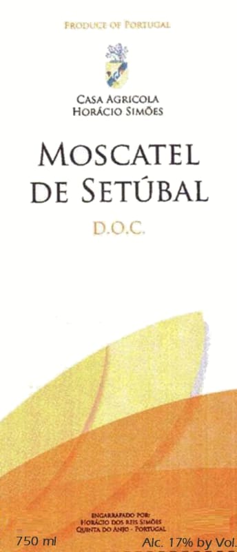 Casa Agricola Horacio Simoes Moscatel de Setubal 2008 Front Label