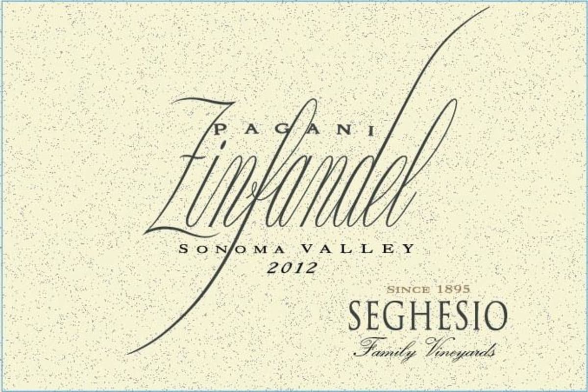Seghesio Pagani Zinfandel 2012 Front Label