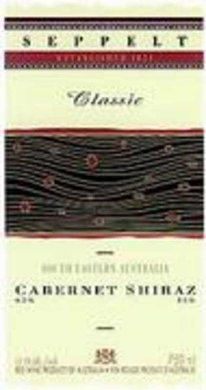 Seppelt Classic Cabernet Shiraz 1998 Front Label