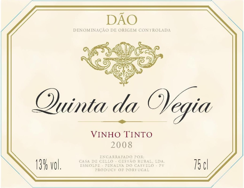 Casa de Cello Quinta da Vegia 2008 Front Label