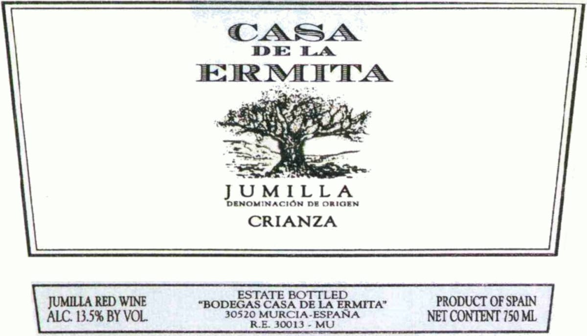 Casa de la Ermita Crianza 2006 Front Label