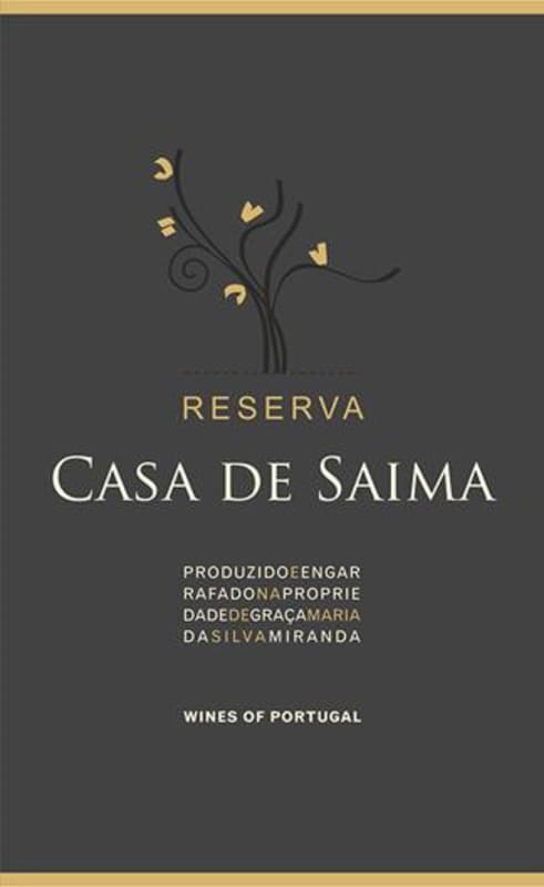 Casa de Saima Reserva Tinto 2013 Front Label