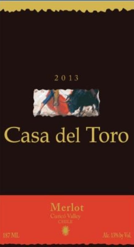 Casa del Toro Merlot 2014 Front Label