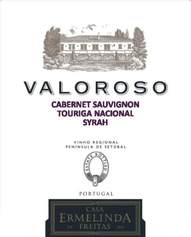 Casa Ermelinda Freitas Valoroso Tinto 2012 Front Label