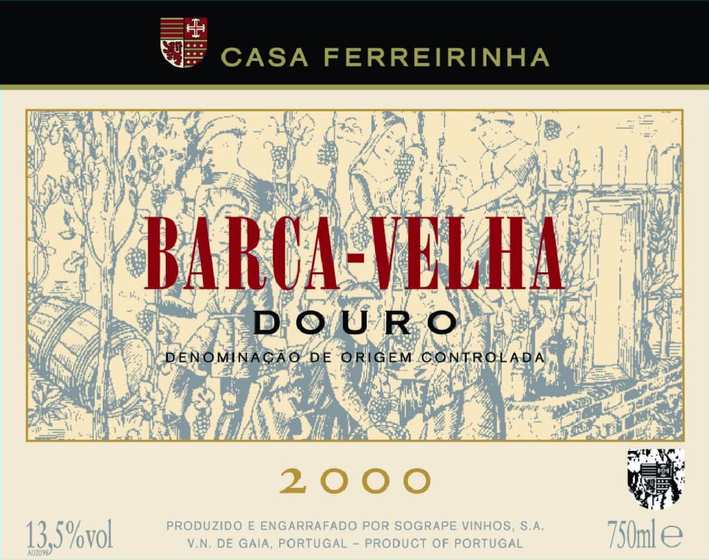 Casa Ferreirinha Barca-Velha 2000 Front Label