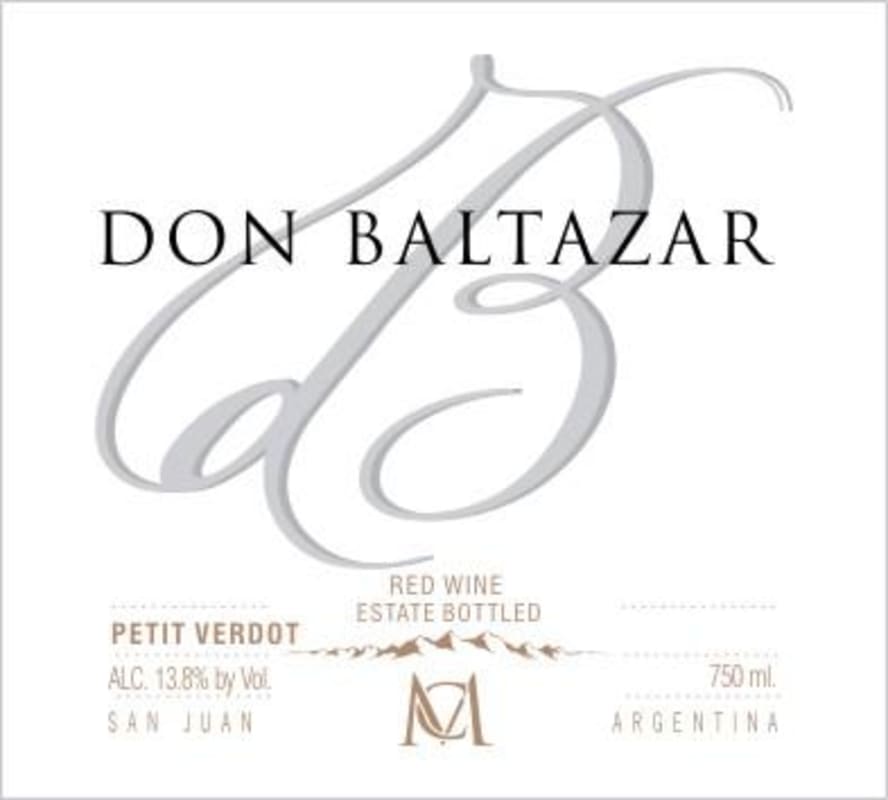 Casa Montes Bodega & Vinedos Don Baltazar Petit Verdot 2010 Front Label