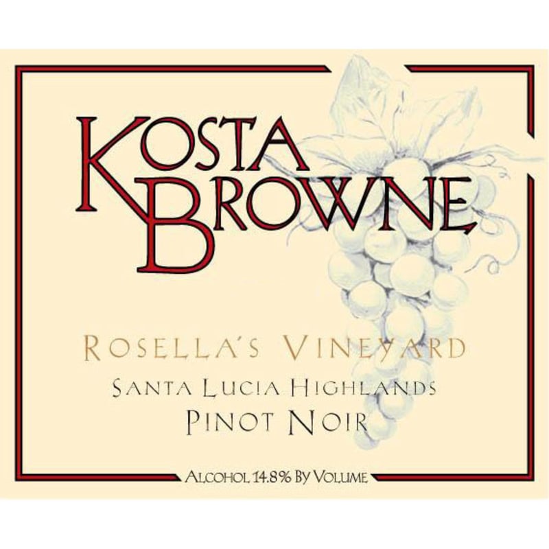 Kosta Browne Rosella's Vineyard Pinot Noir 2005 Front Label