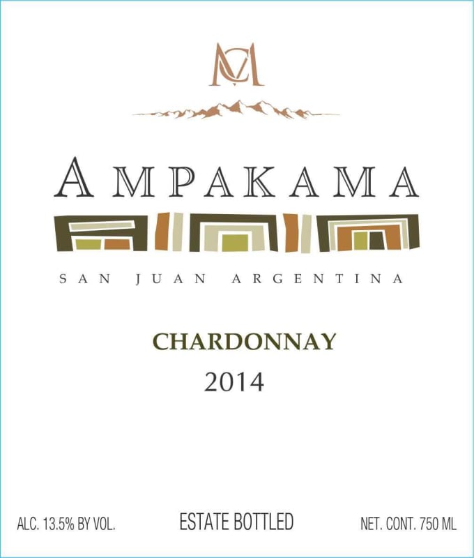 Casa Montes Bodega & Vinedos Ampakama Chardonnay 2014 Front Label