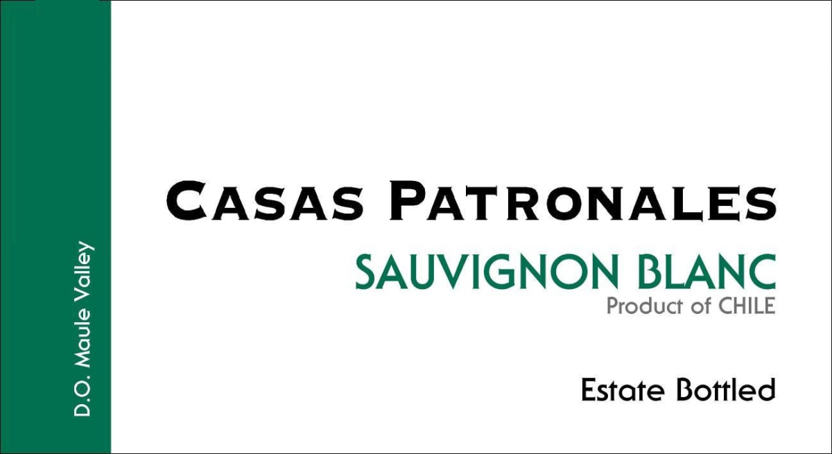 Casas Patronales Sauvignon Blanc 2014 Front Label