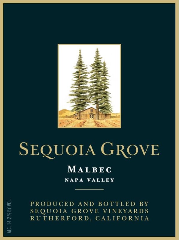 Sequoia Grove Malbec 2012 Front Label