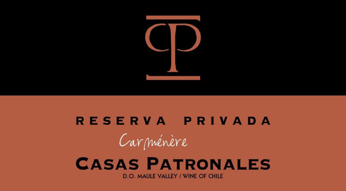Casas Patronales Reserva Privada Carmenere 2010 Front Label