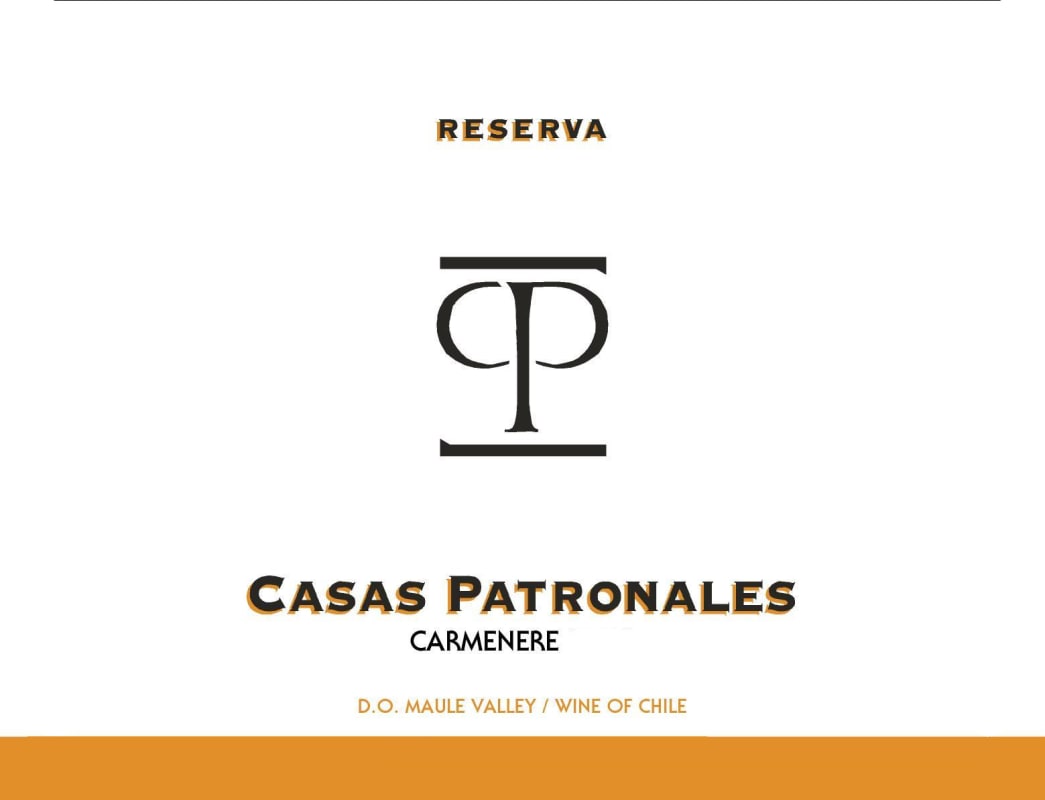 Casas Patronales Reserva Carmenere 2013 Front Label