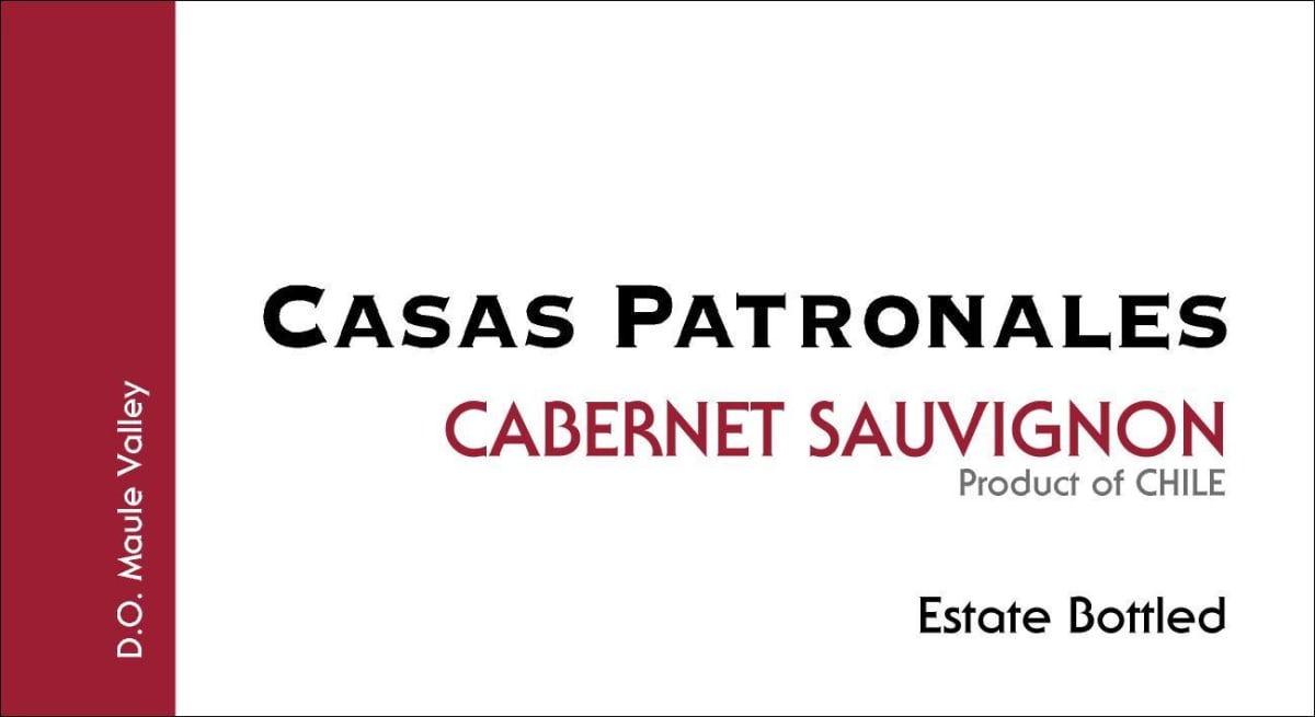 Casas Patronales Cabernet Sauvignon 2014 Front Label