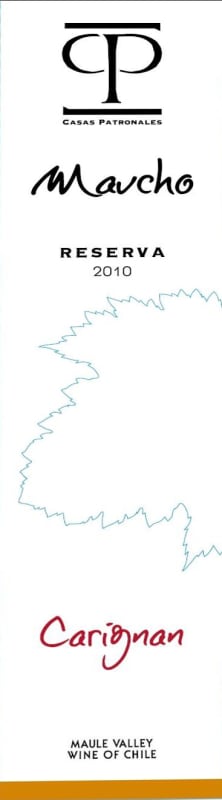 Casas Patronales Maucho Reserva Carignan 2010 Front Label
