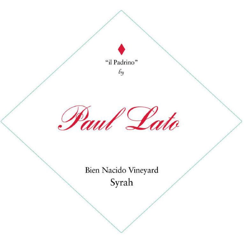 Paul Lato Long Shot Bien Nacido Vineyard Syrah 2002 Front Label