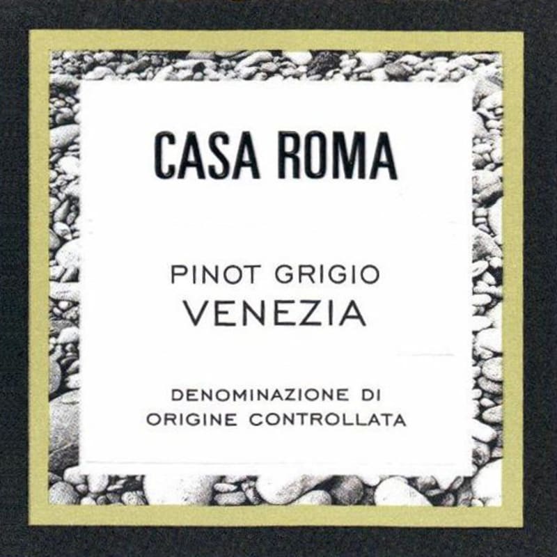 Casa Roma Venezia Pinot Grigio 2015 Front Label