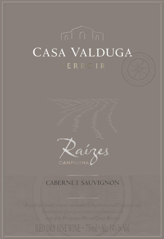 Casa Valduga Terroir Raizes Cabernet Sauvignon 2013 Front Label
