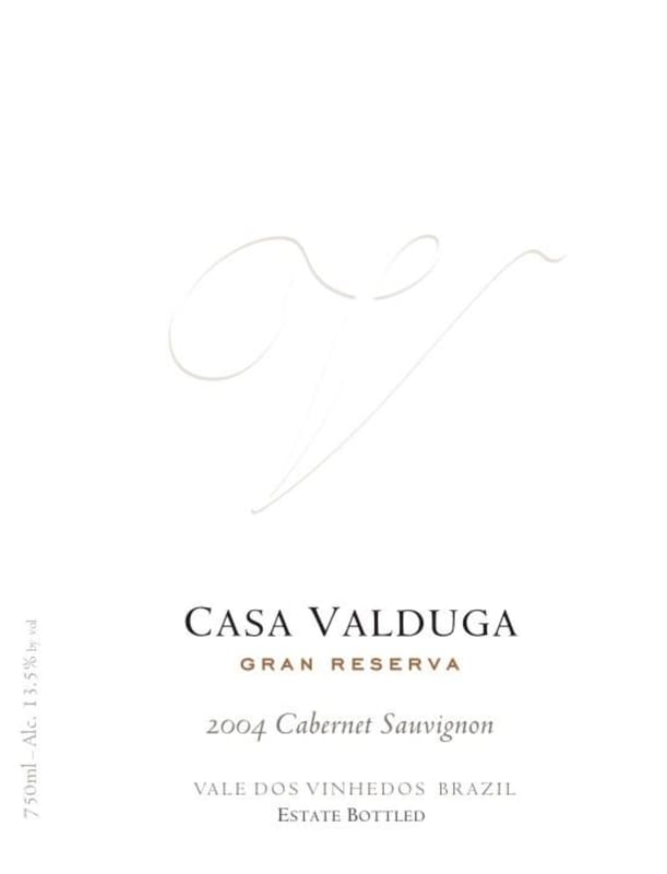 Casa Valduga Gran Reserva Cabernet Sauvignon 2004 Front Label