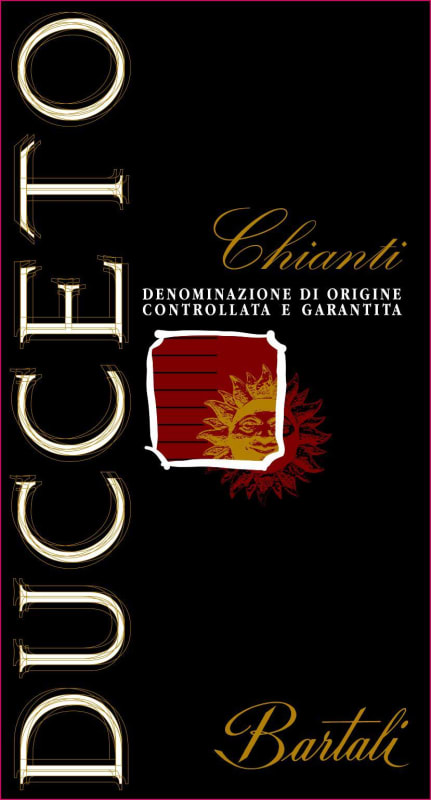 Bartali Chianti Ducceto 2013 Front Label