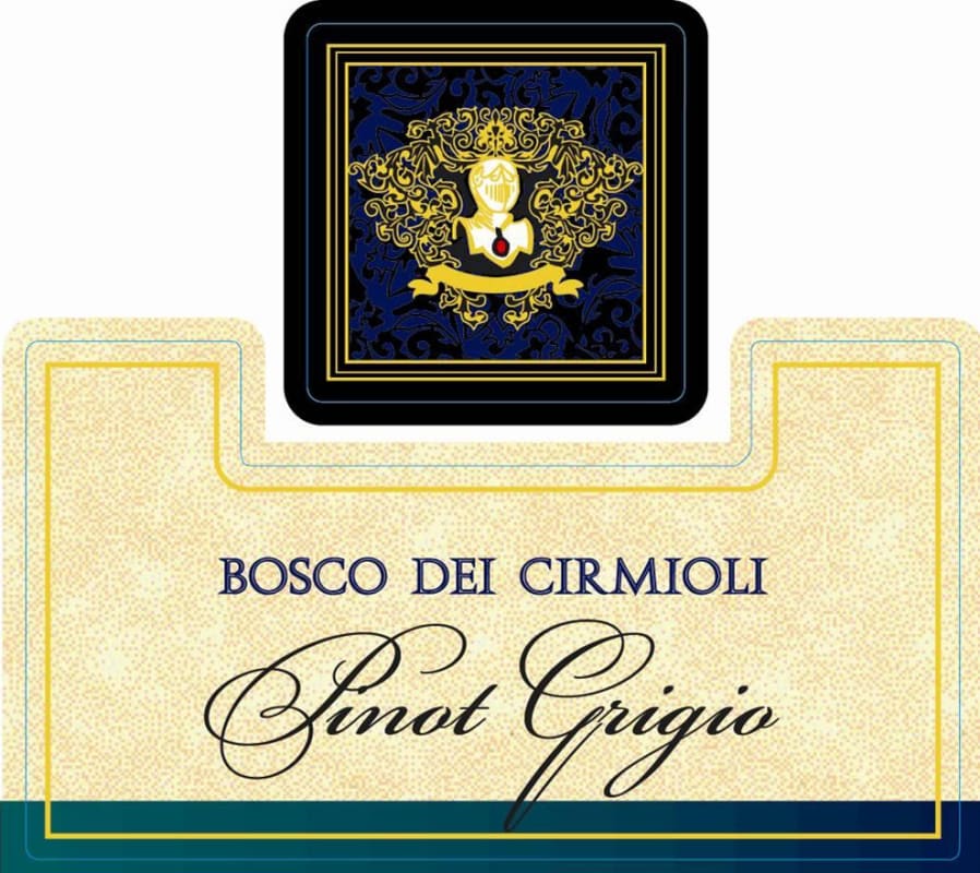 Casa Vinicola Bosco Malera srl delle Venezie Bosco dei Cirmioli Pinot Grigio 2013 Front Label