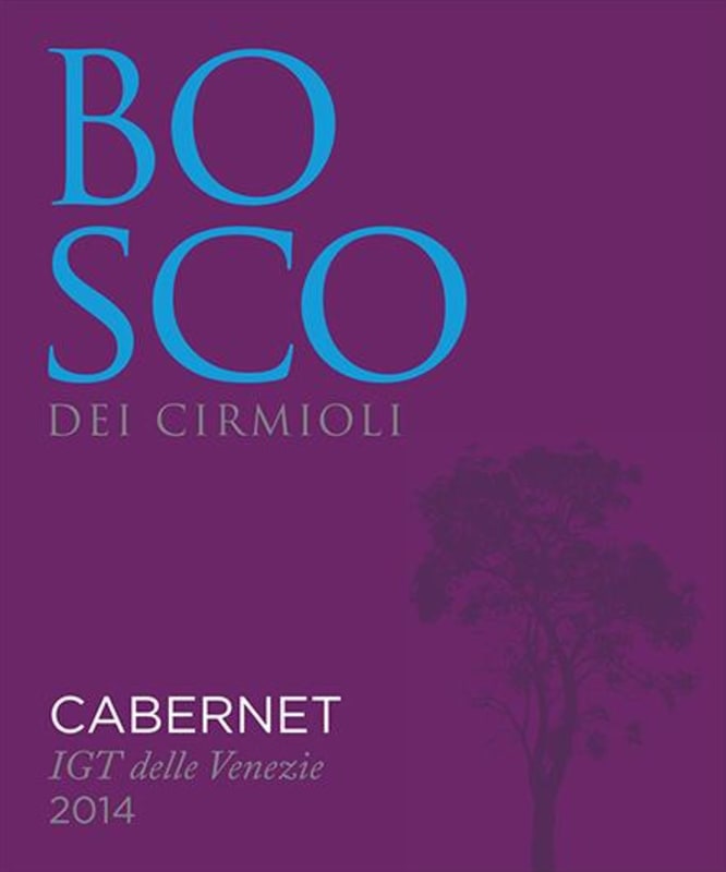 Casa Vinicola Bosco Malera srl delle Venezie Bosco dei Cirmioli Cabernet 2014 Front Label