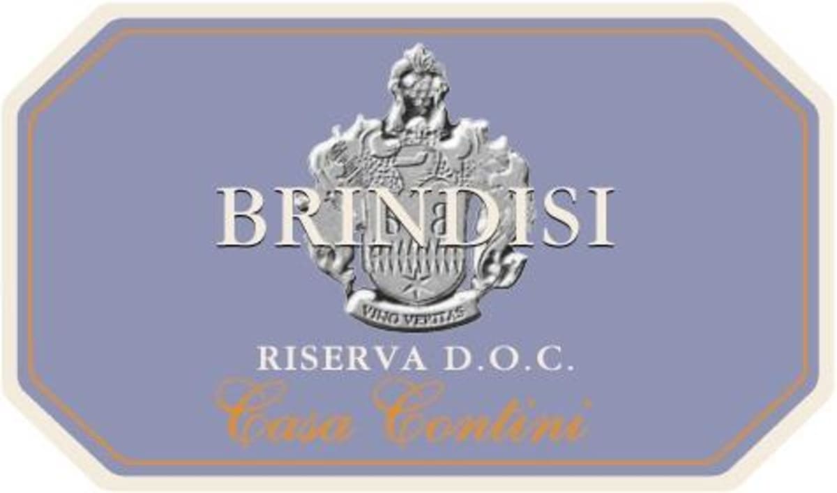 Casa Vinicola Botter Brindisi Casa Contini Riserva 2013 Front Label